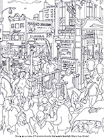 New york city coloring book pages