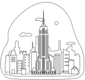 New york coloring pages free coloring pages