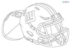 Free printable football helmet coloring pages for kids