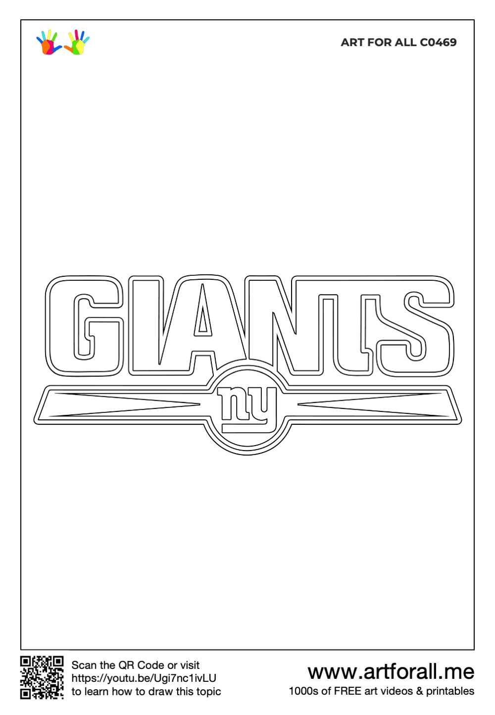 How to draw the new york giants logo nfl team