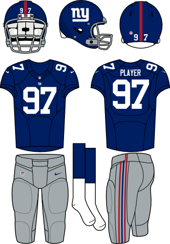 New york giants home uniform