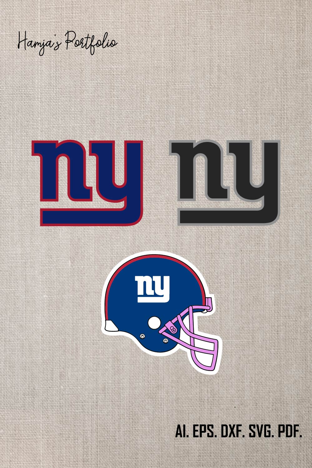 New york giants logo svg ll sport vector logo set