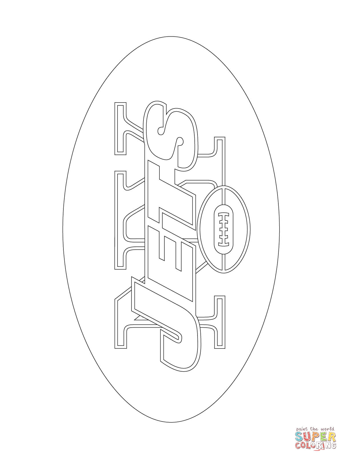 New york jets logo coloring page free printable coloring pages