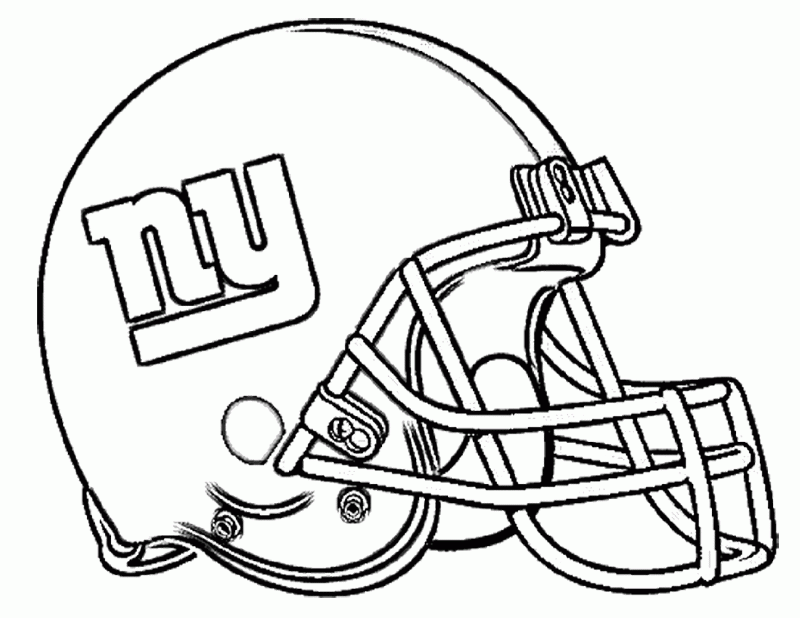 New york giants coloring page