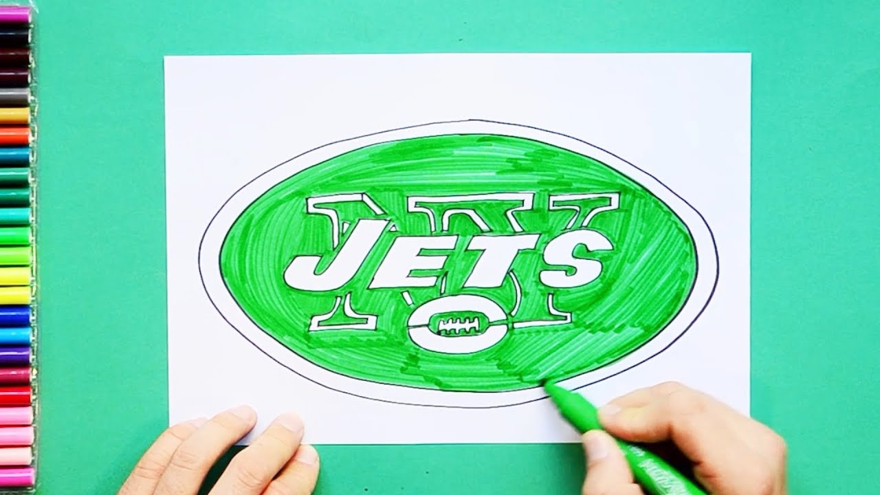 How to draw the new york jets logo nfl tea