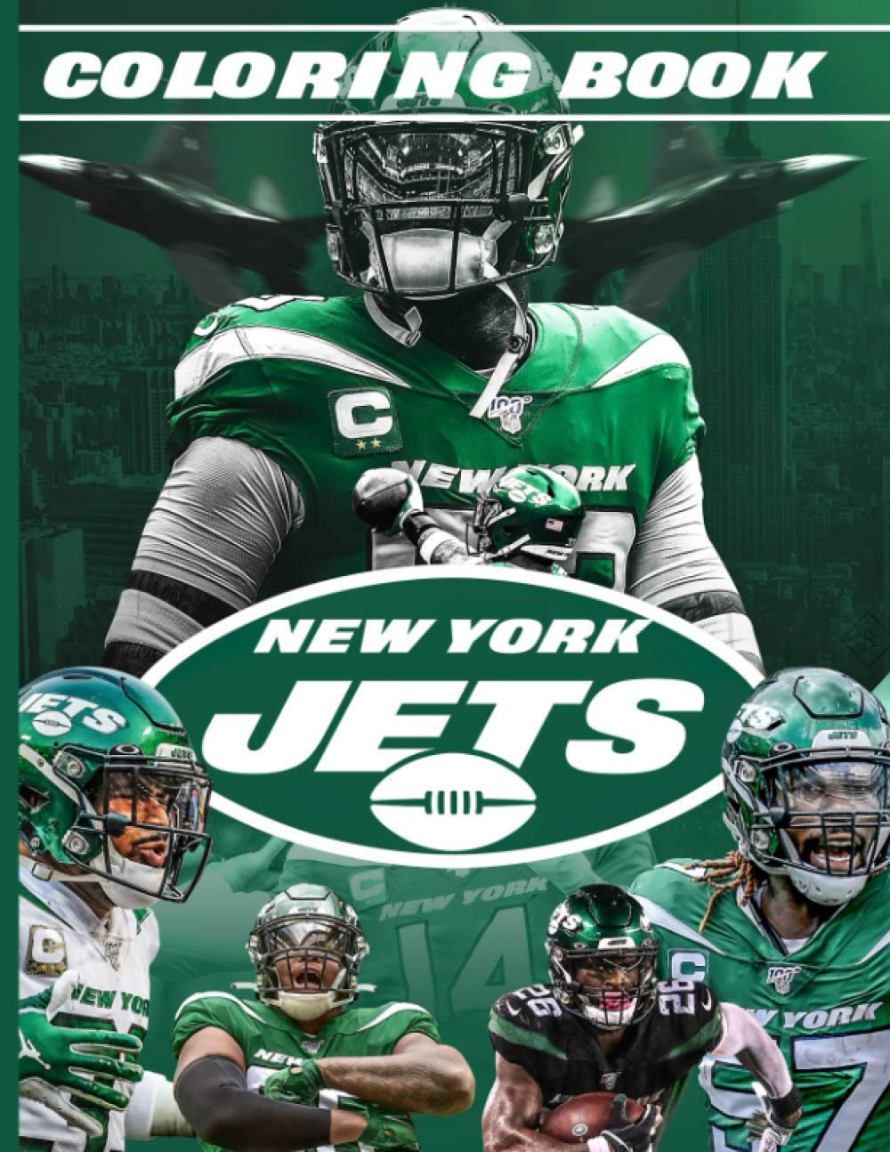 New york jets coloring book new york jets the color wonder coloring books for kid and adult relaxing by kuroba botan