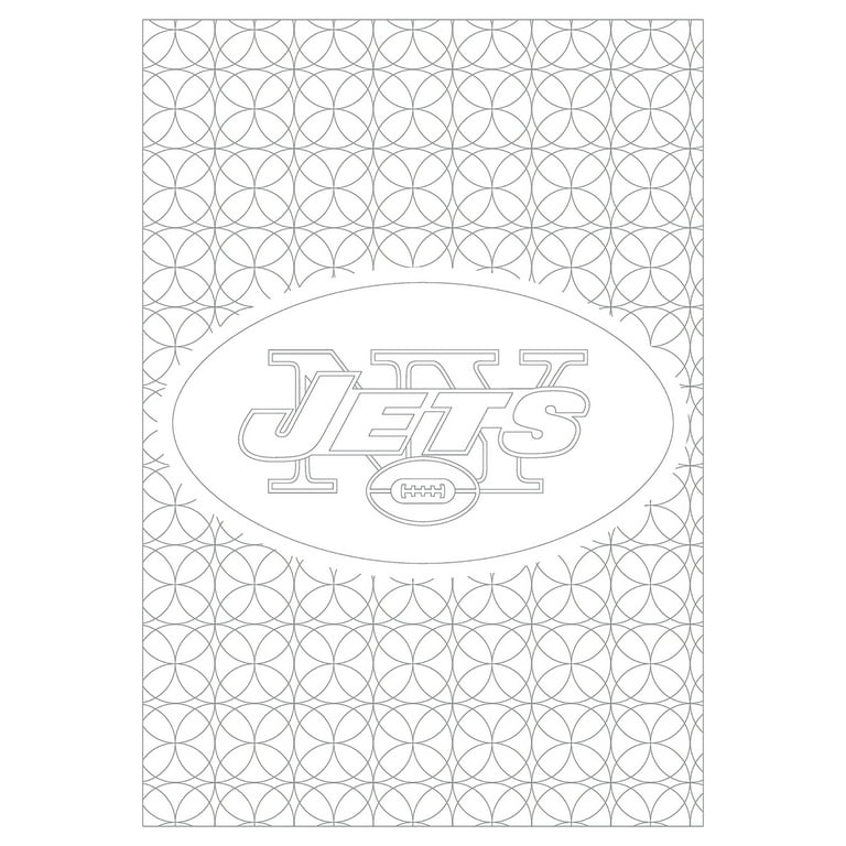 In the sports zone nfl adult coloring book new york jets