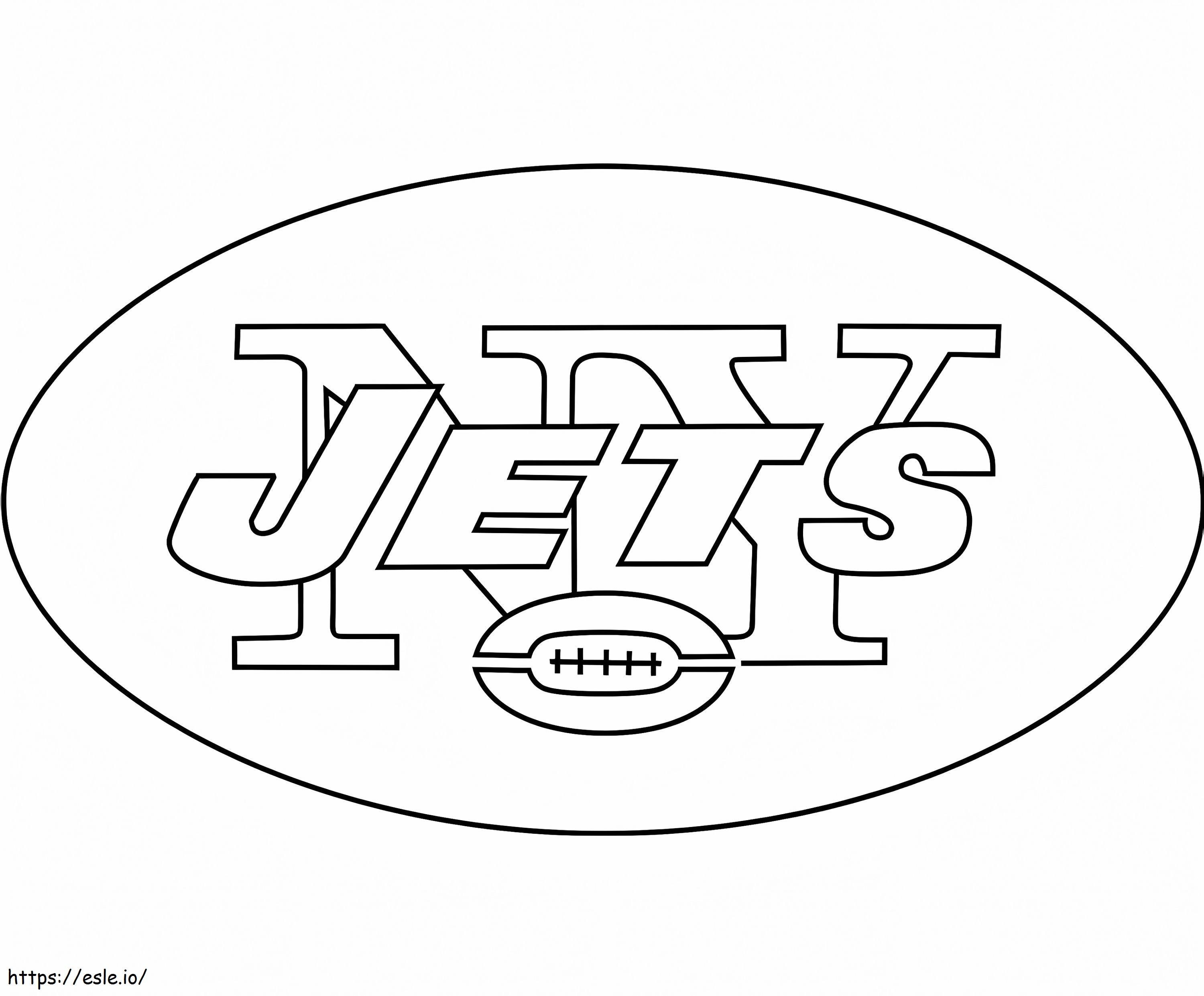 New york jets logo coloring page