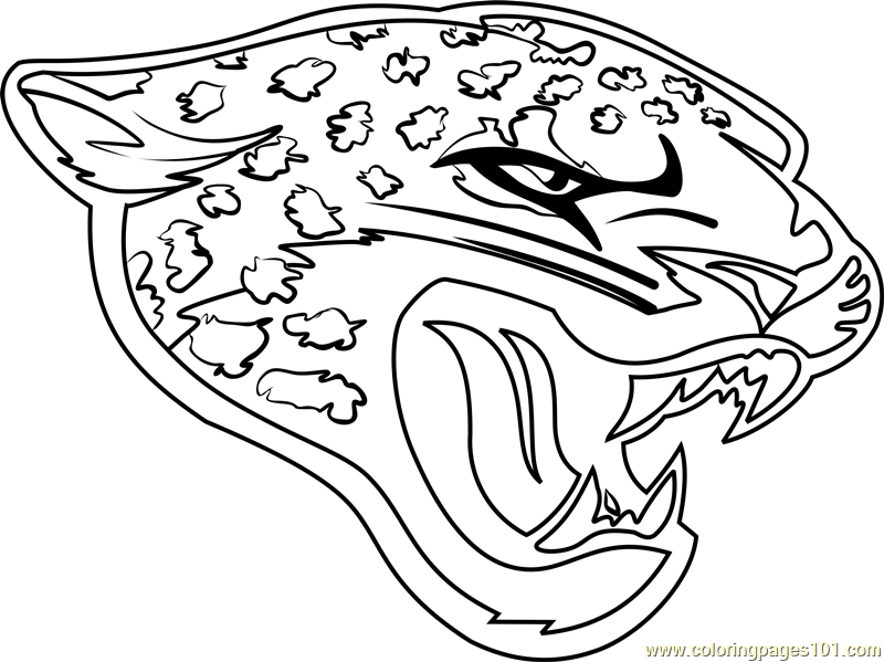 Jacksonville jaguars logo coloring page for kids