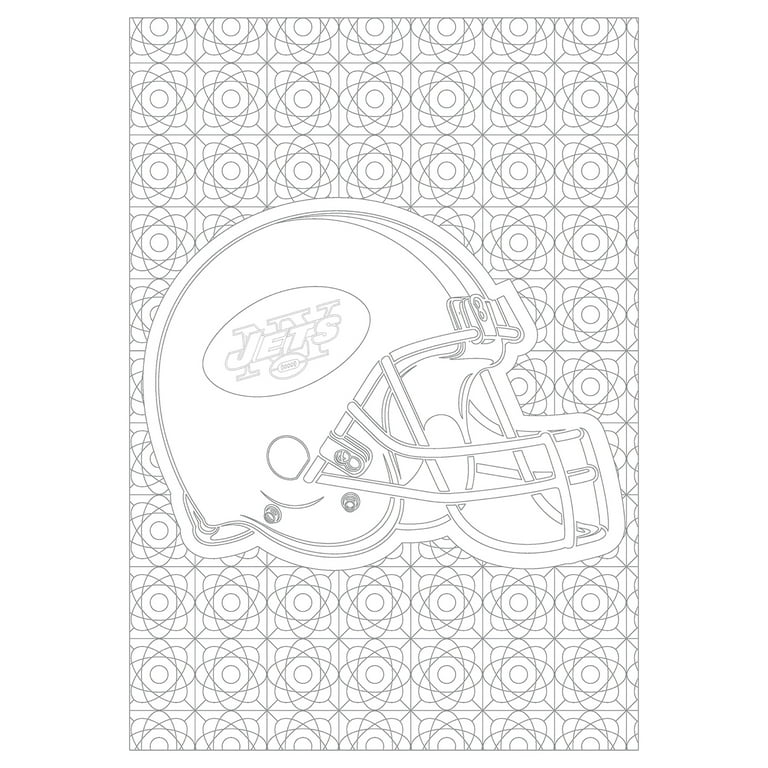 In the sports zone nfl adult coloring book new york jets