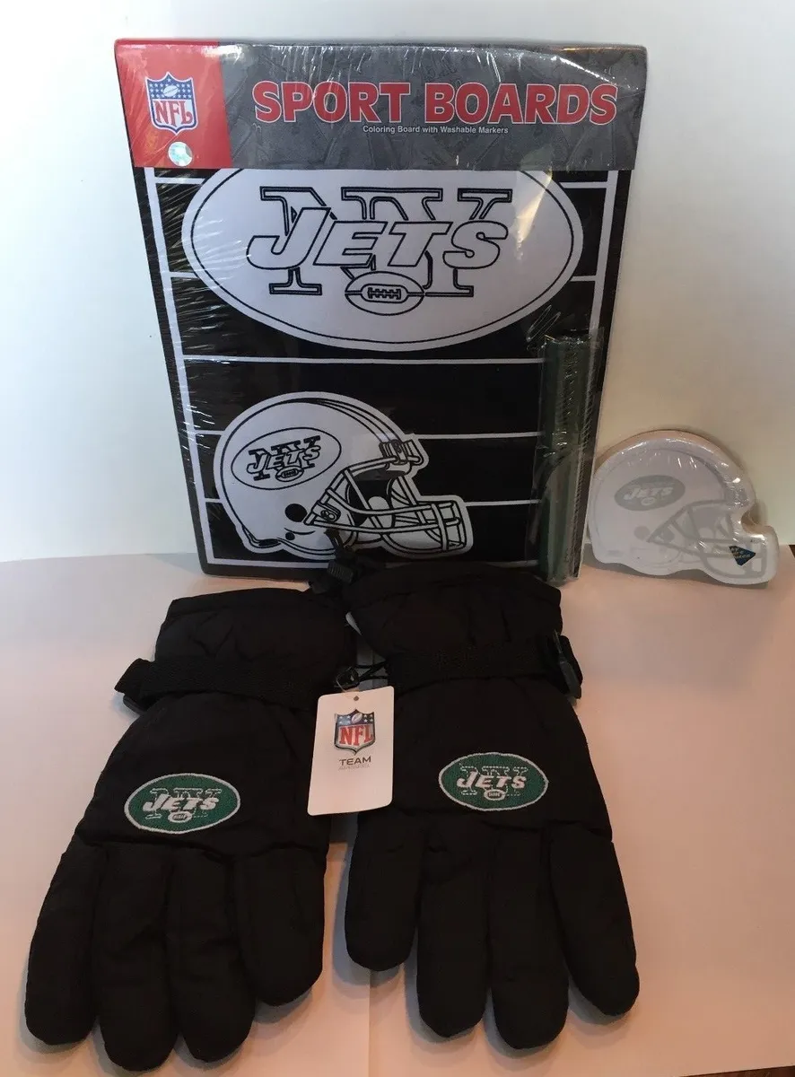 New york jets coloring board kids gloves winter sports notes sticky notepad