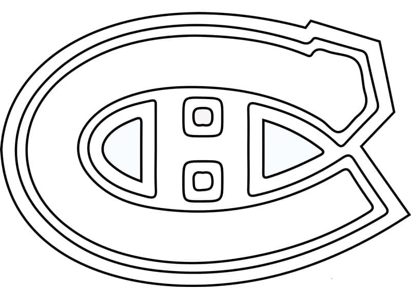 Montreal canadiens logo coloring page