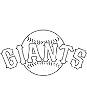 New york mets logo coloring page