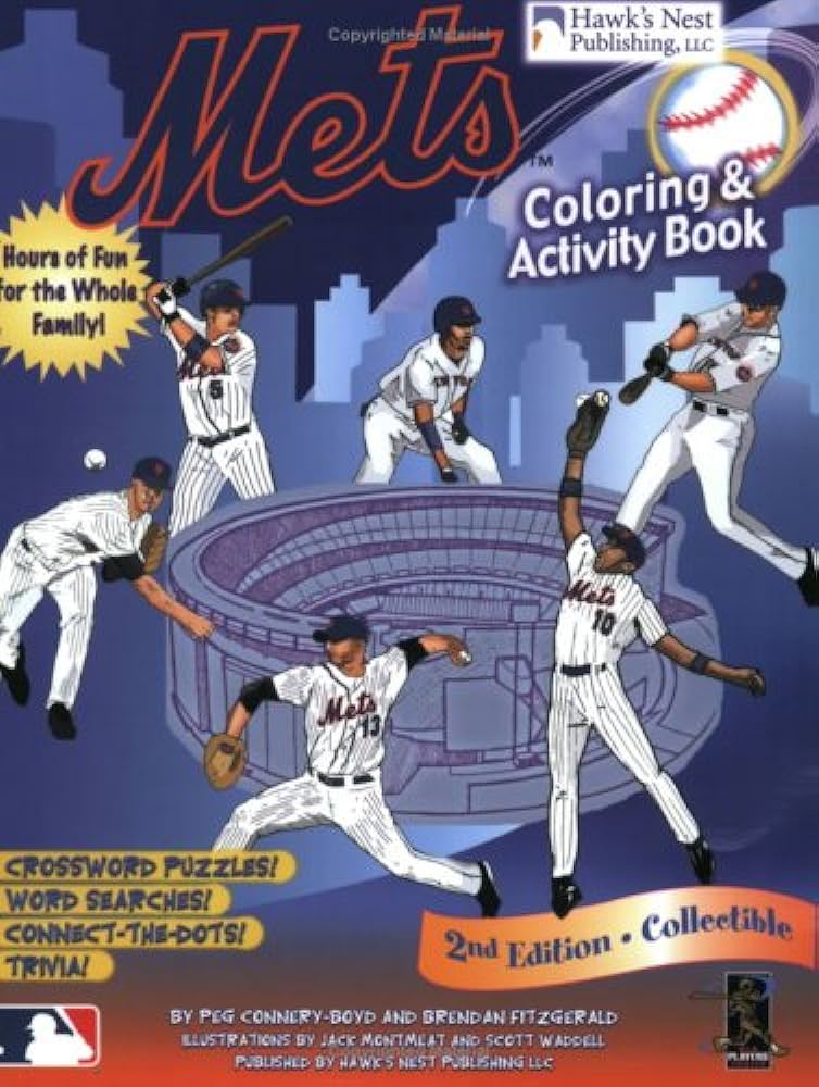 Mets coloring and activity book connery