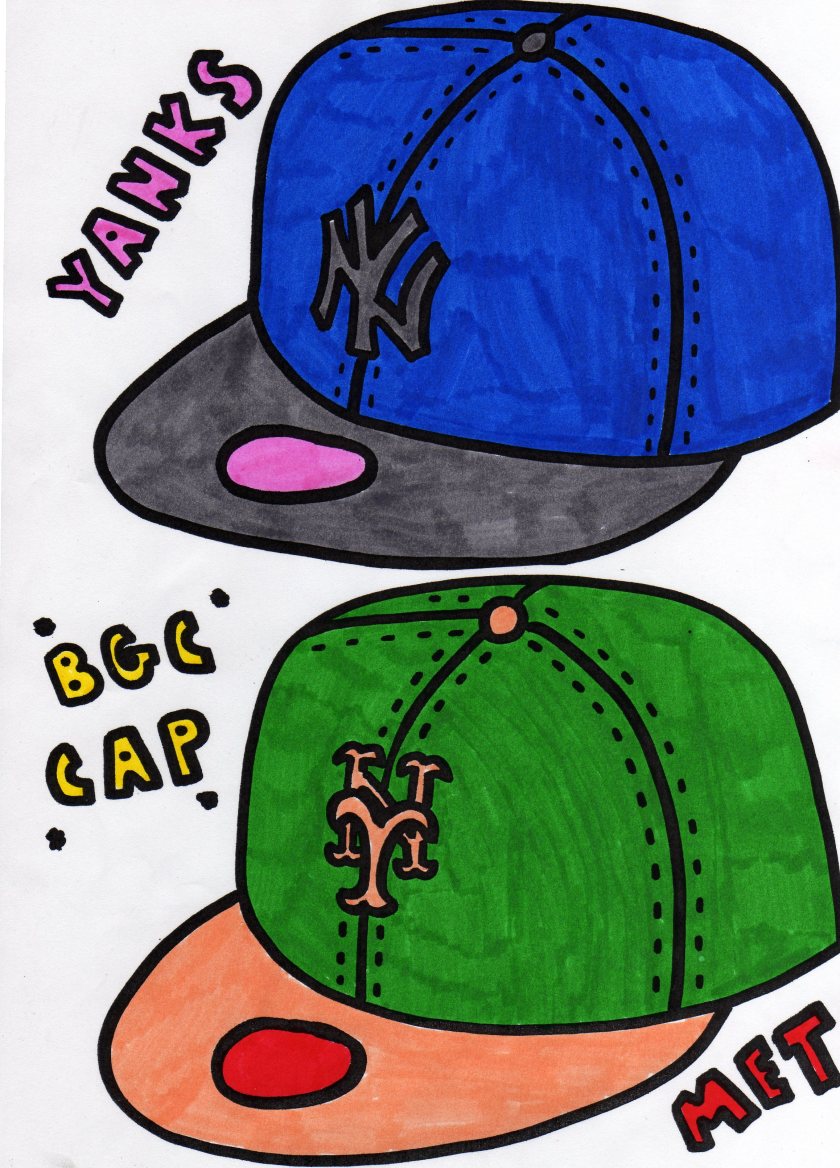 Ny fitted caps coloring sheet â