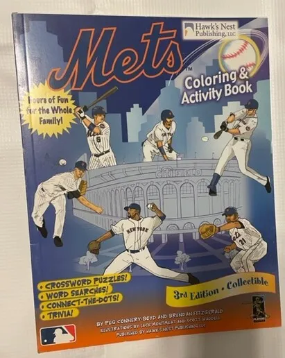 New york mets coloring activity book new