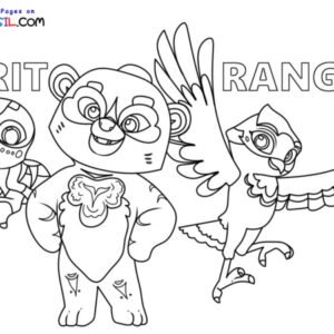 Spirit rangers coloring pages printable for free download