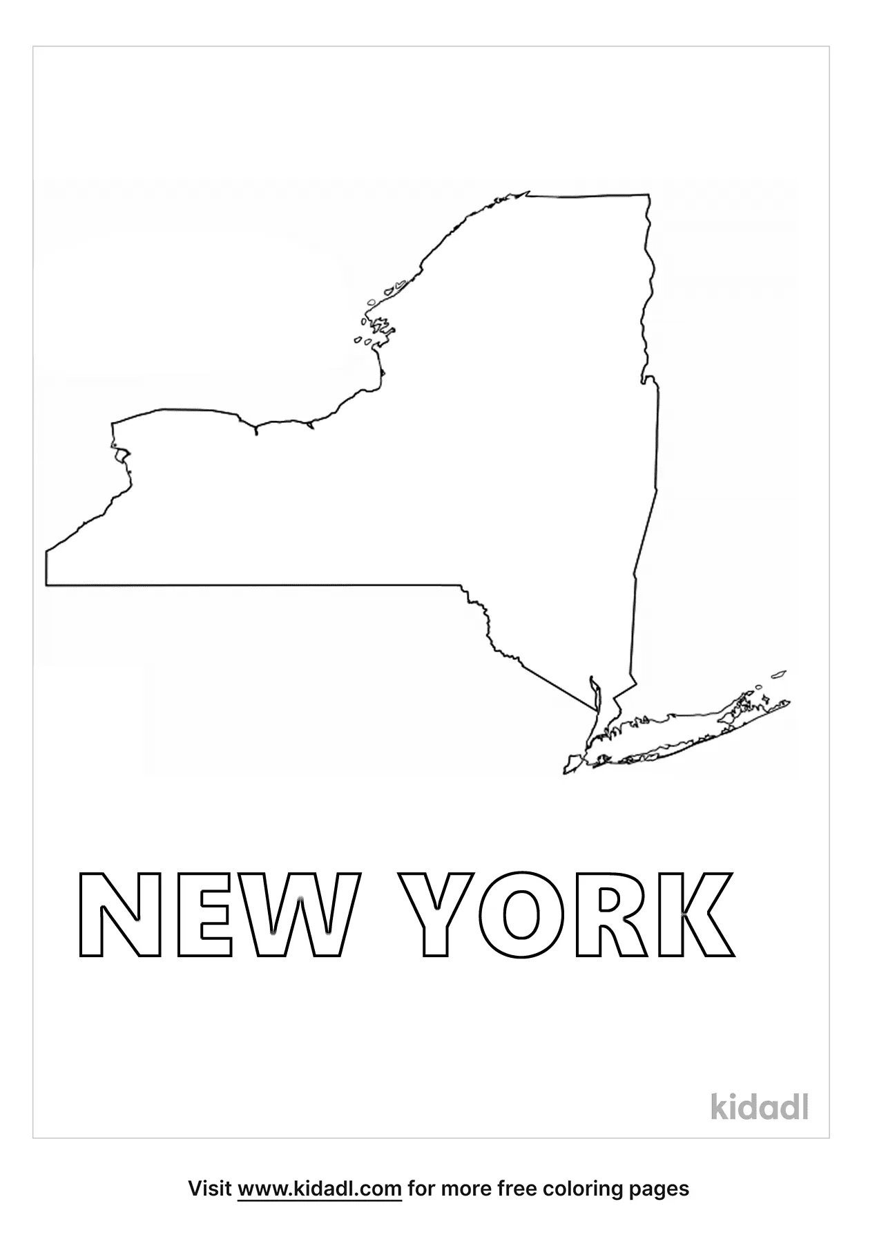 Free new york state coloring page coloring page printables
