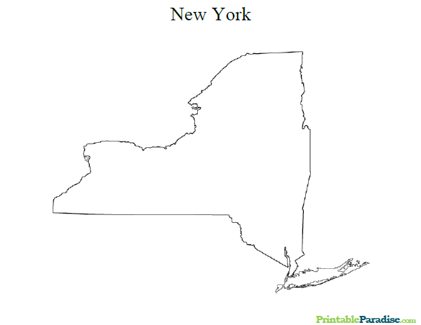 Printable state map of new york