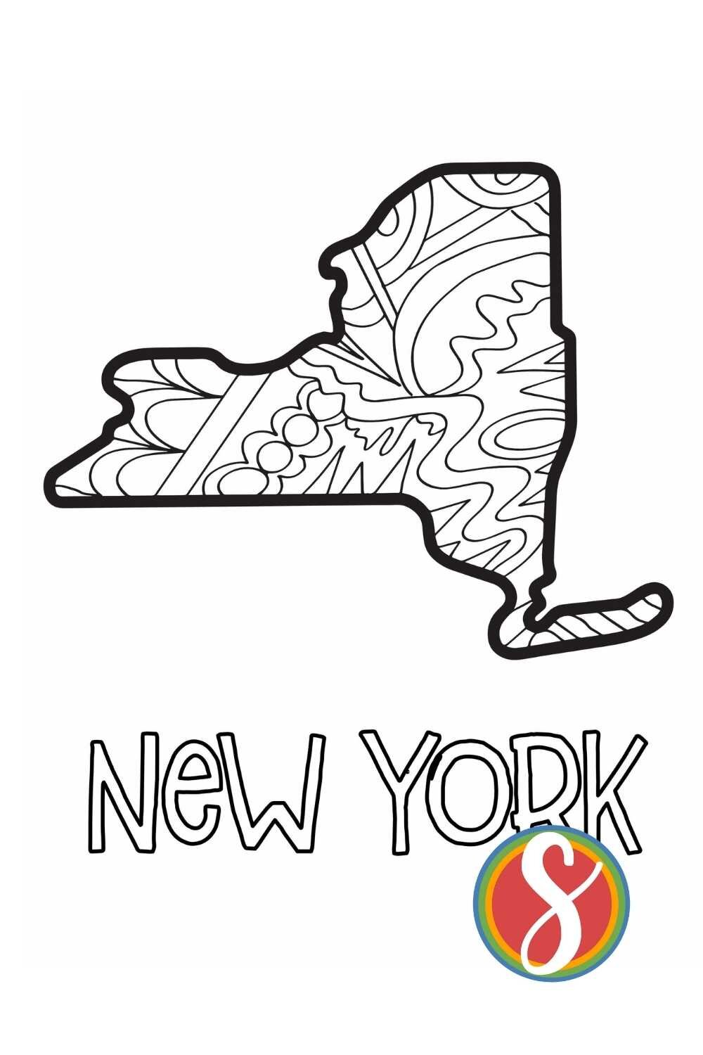 Free new york coloring pages â stevie doodles