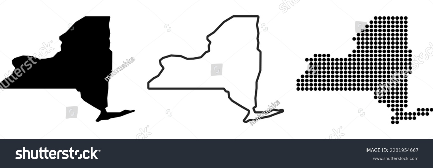 New york state outline images stock photos d objects vectors