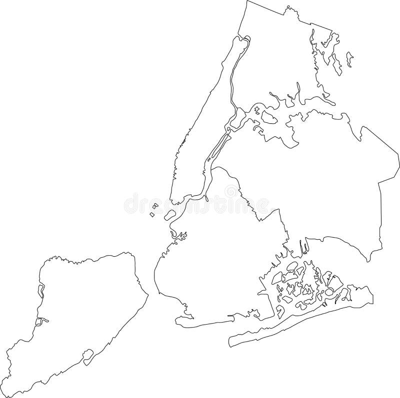 New york city map boroughs stock illustrations â new york city map boroughs stock illustrations vectors clipart
