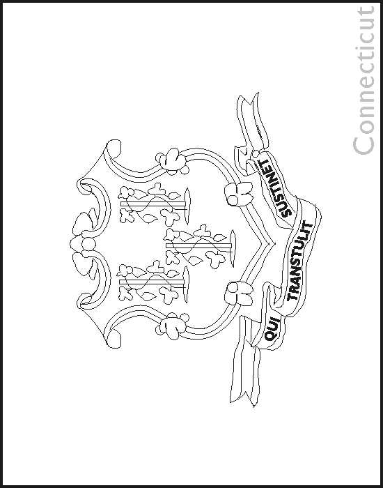 Colouring book of flags united states of america