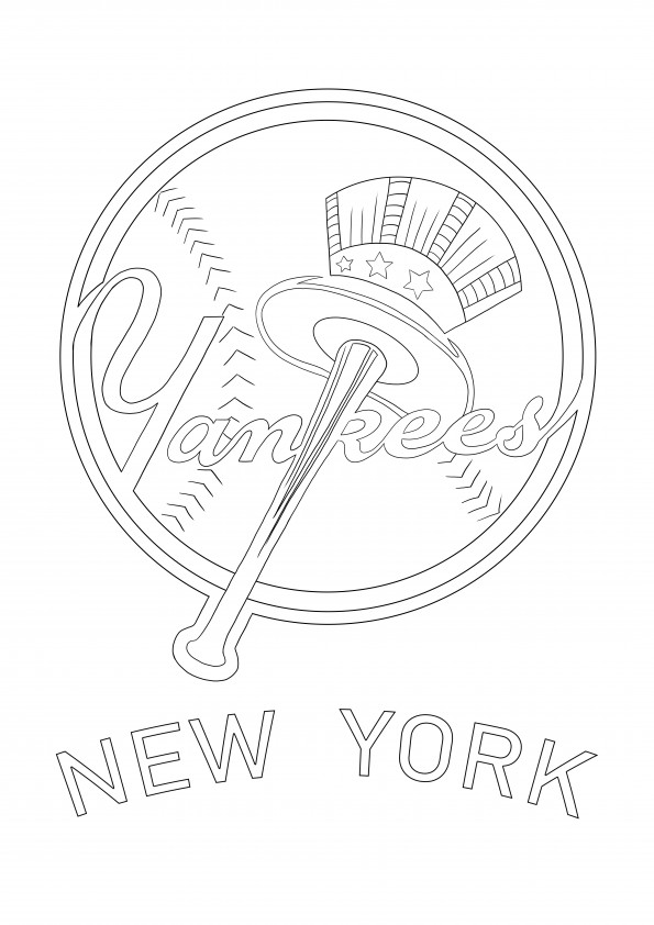 New york yankees logo free to download or save for later coloring image