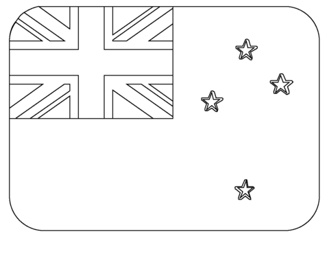 Flag of new zealand emoji coloring page free printable coloring pages