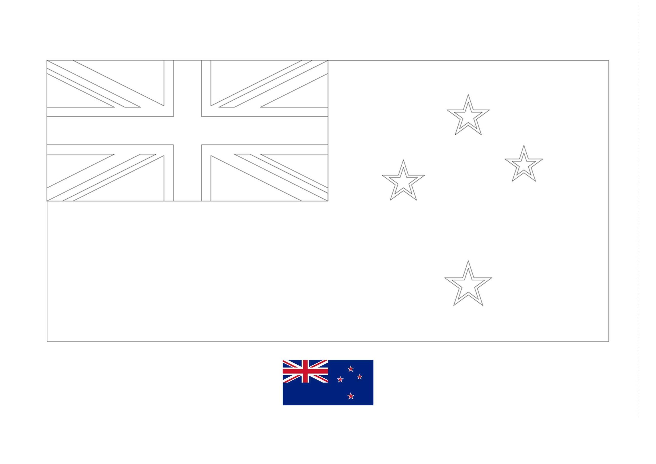 New zealand flag coloring page flag coloring pages coloring pages new zealand flag