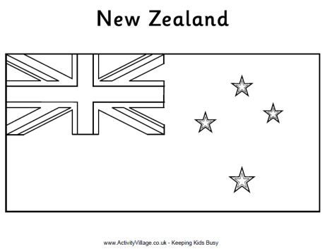 New zealand flag louring page new zealand flag flag loring pages flag drawing