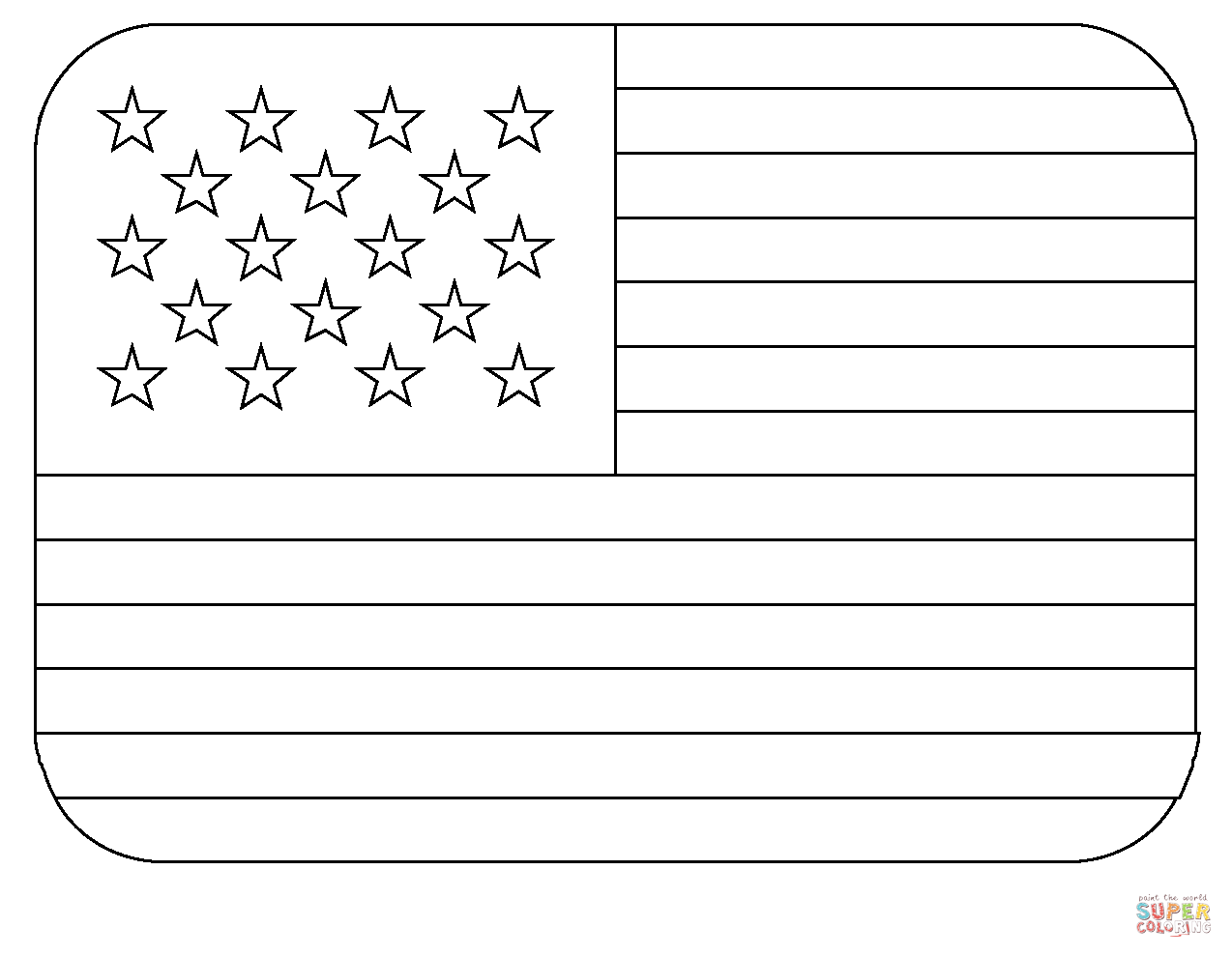 Flag of united states emoji coloring page free printable coloring pages