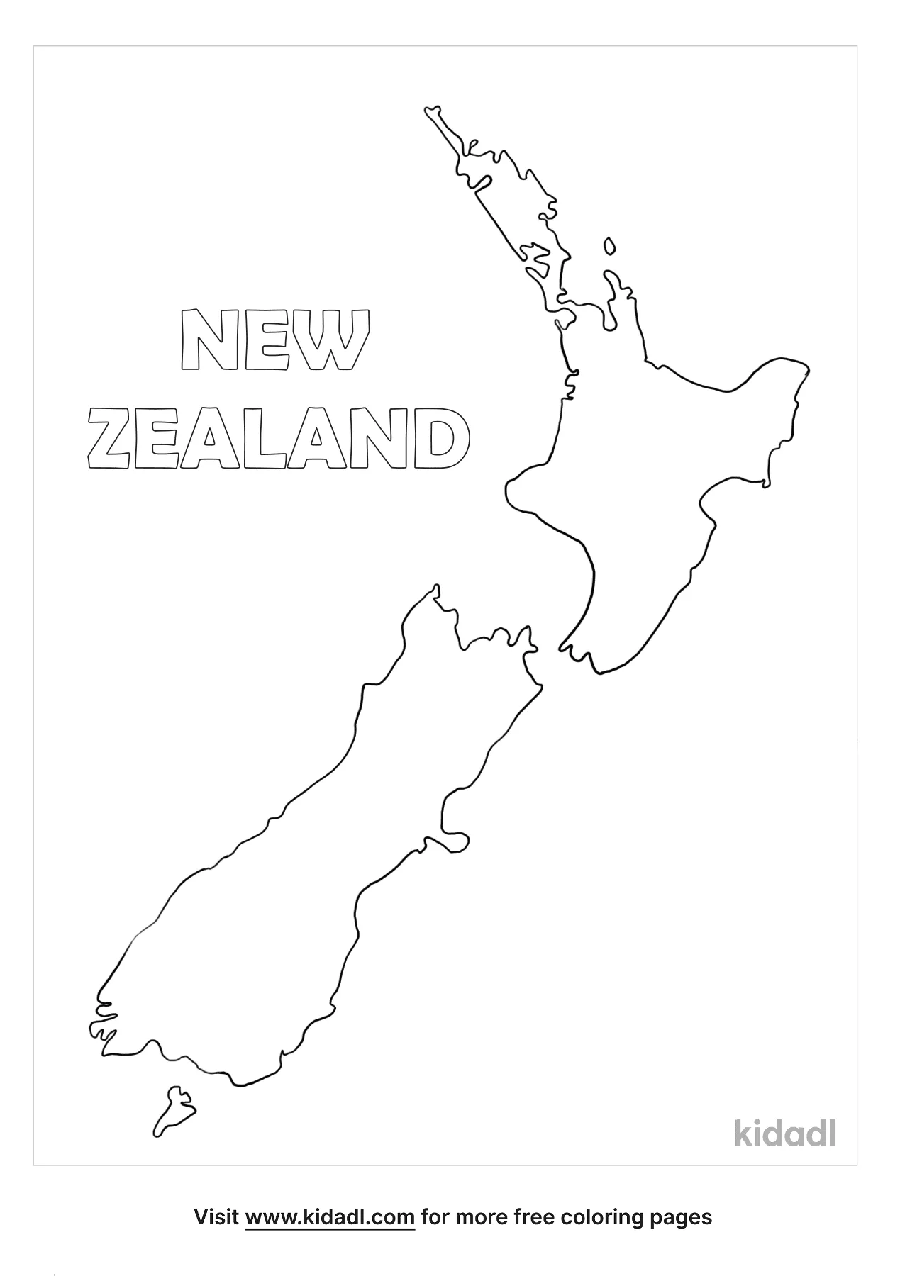 Free new zealand map coloring page coloring page printables