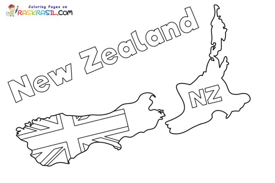 New zealand coloring pages printable for free download