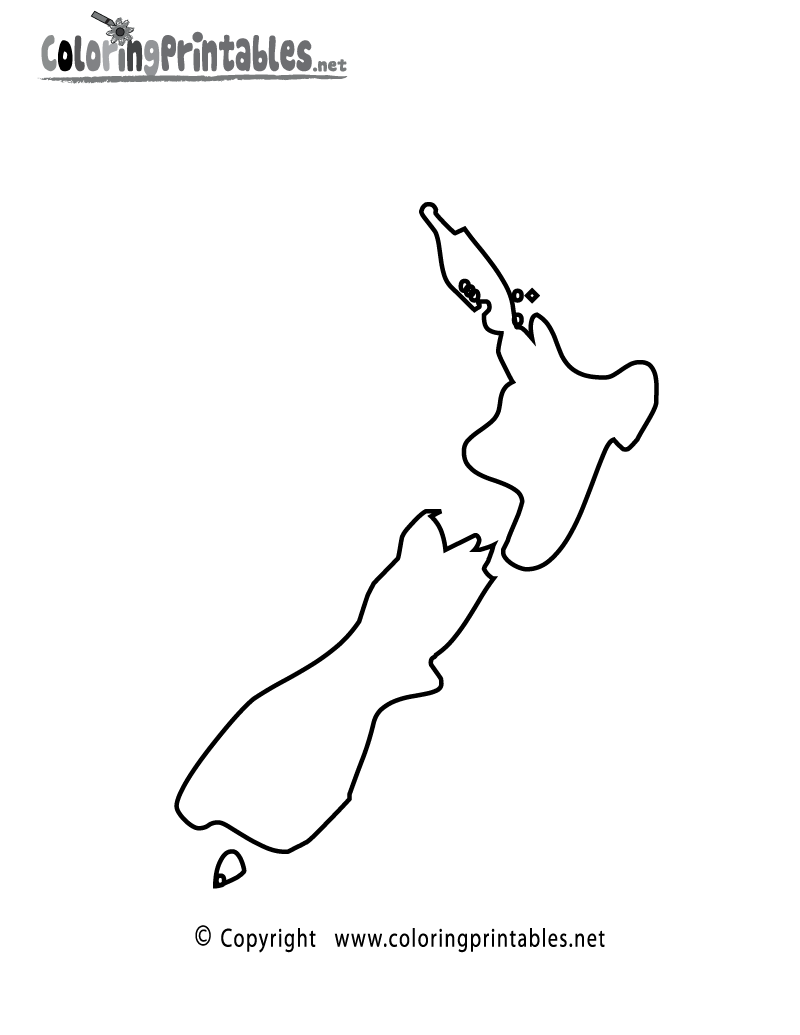 New zealand map coloring page printable world map coloring page color world map coloring pages nature