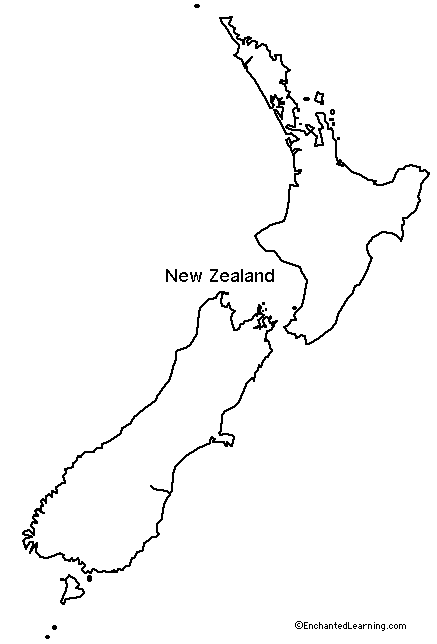 Outline map new zealand map of new zealand christmas math activities pirate maps