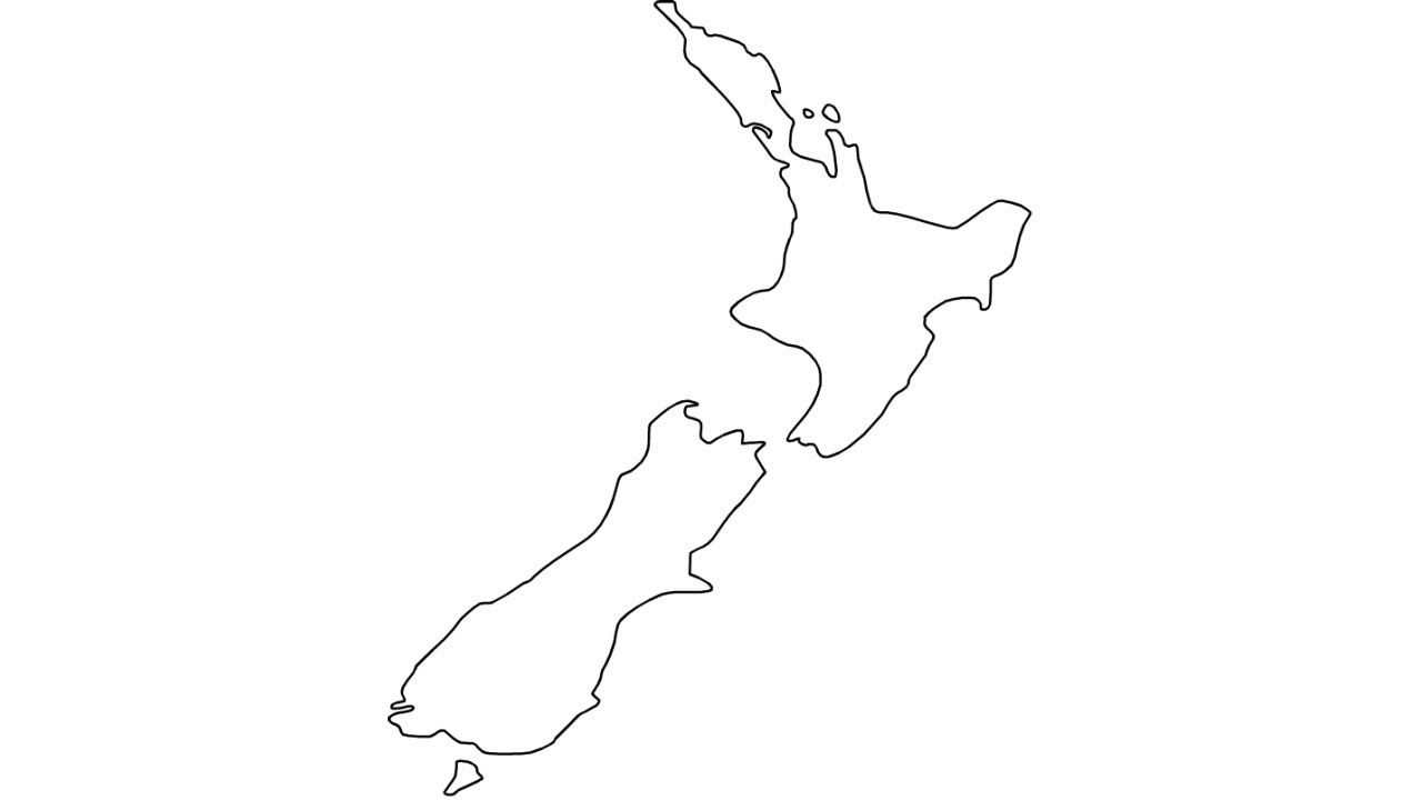 New zealand ap outline coloring how to draw ap of new zealand