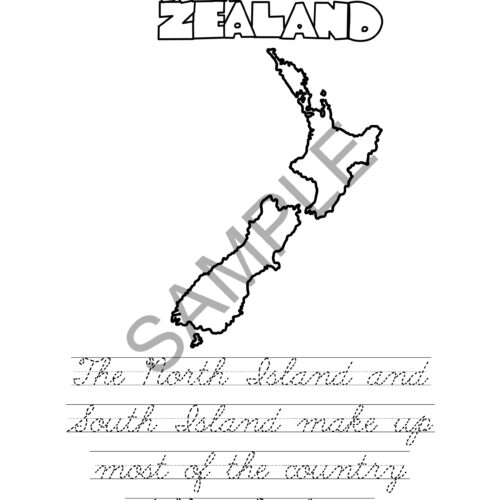 New zealand coloring book