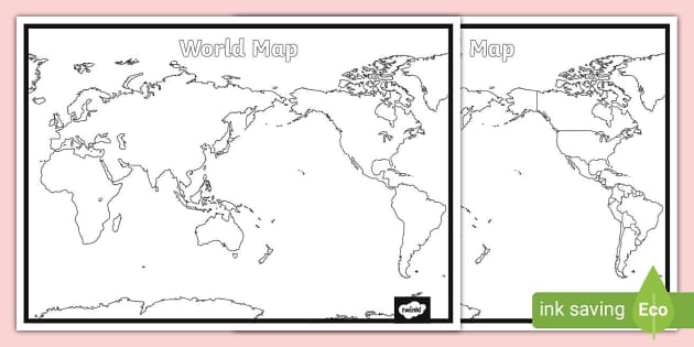 Blank world map new zealand centred blank world map