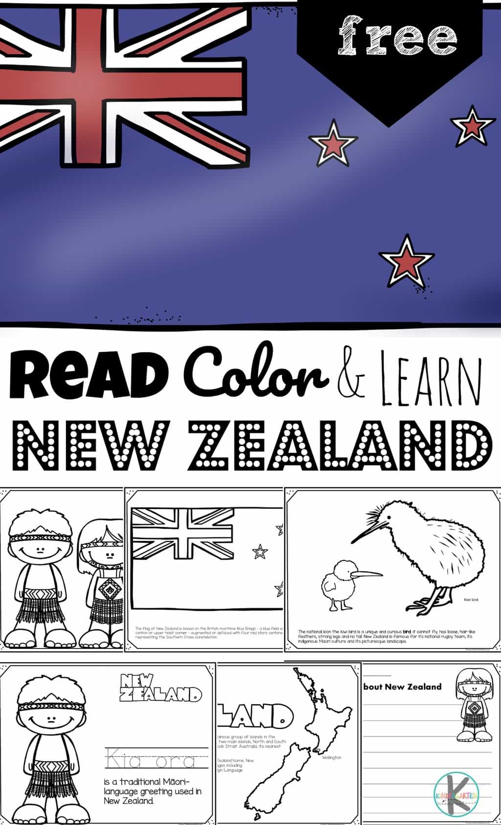 Free printable new zealand coloring pages for kids