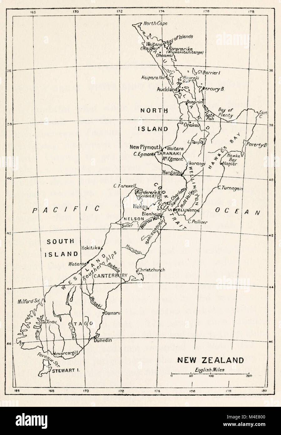 New zealand map sketch hi