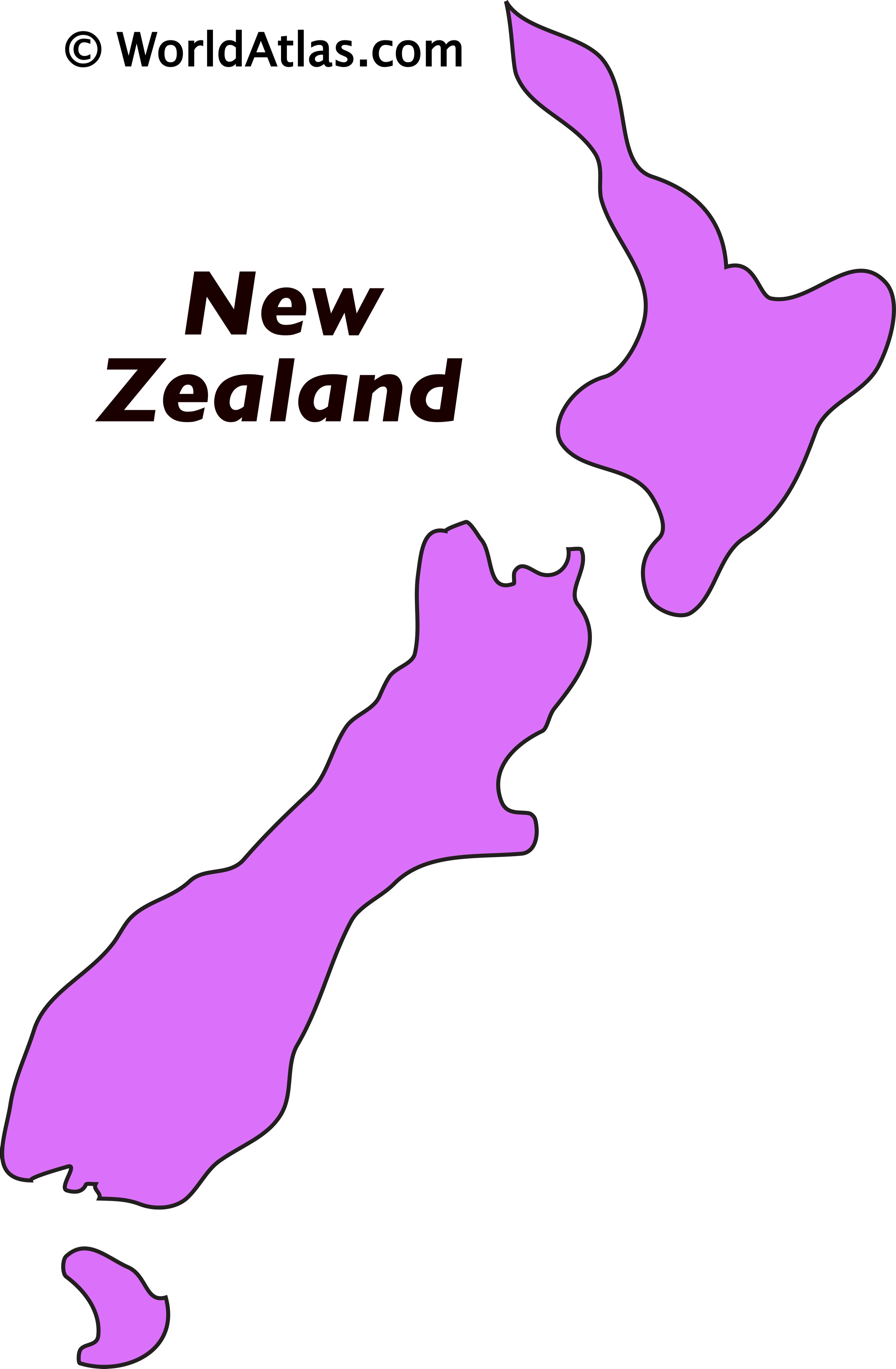 New zealand maps facts