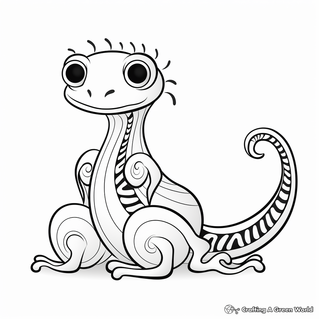 Salamander coloring pages