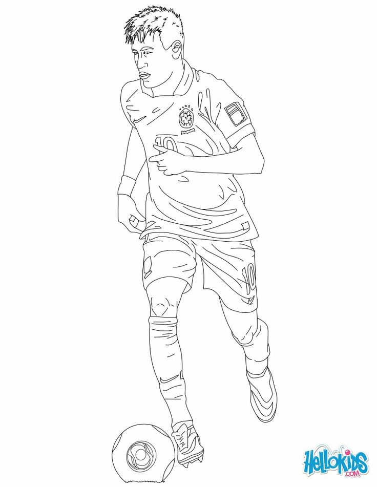 Soccer players coloring pages