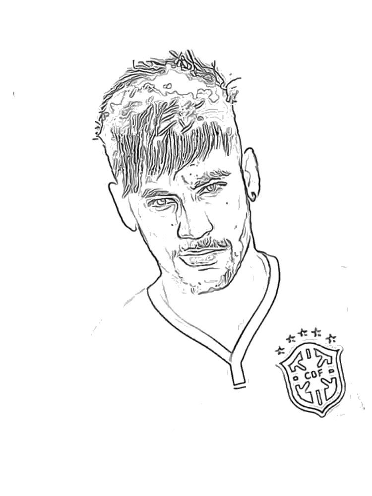 Neymar coloring pages download and print neymar coloring pages coloring pages neymar color