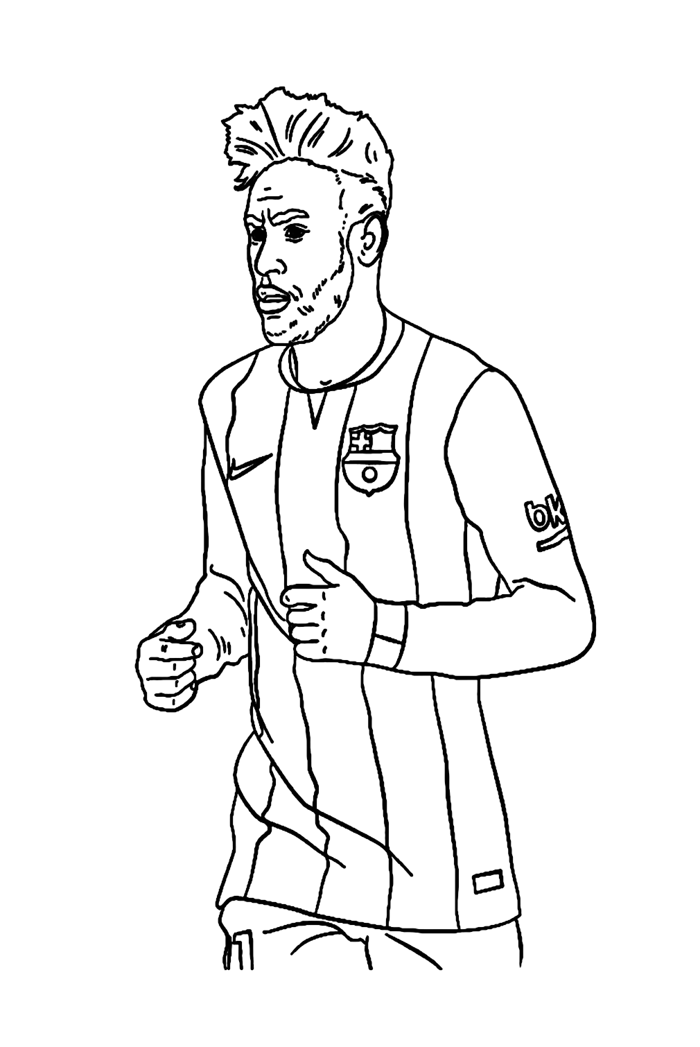 Neymar coloring pages