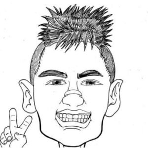 Neymar coloring pages printable for free download