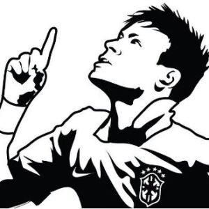 Neymar coloring pages printable for free download