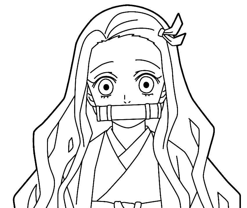 Nezuko coloring pages