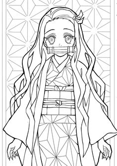 Nezuko coloring pages